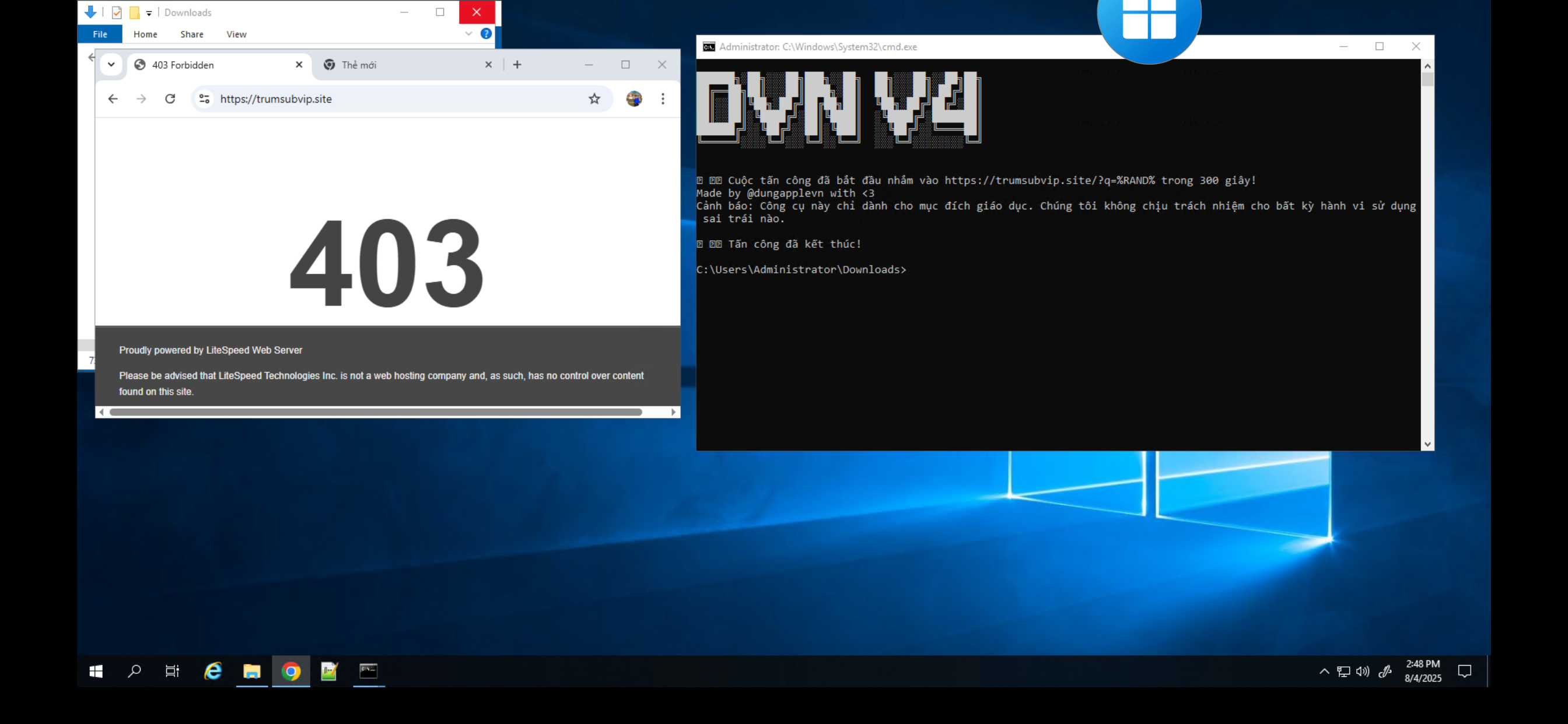 CODE TOOL DDOS L7 JS Có Bypass VIP