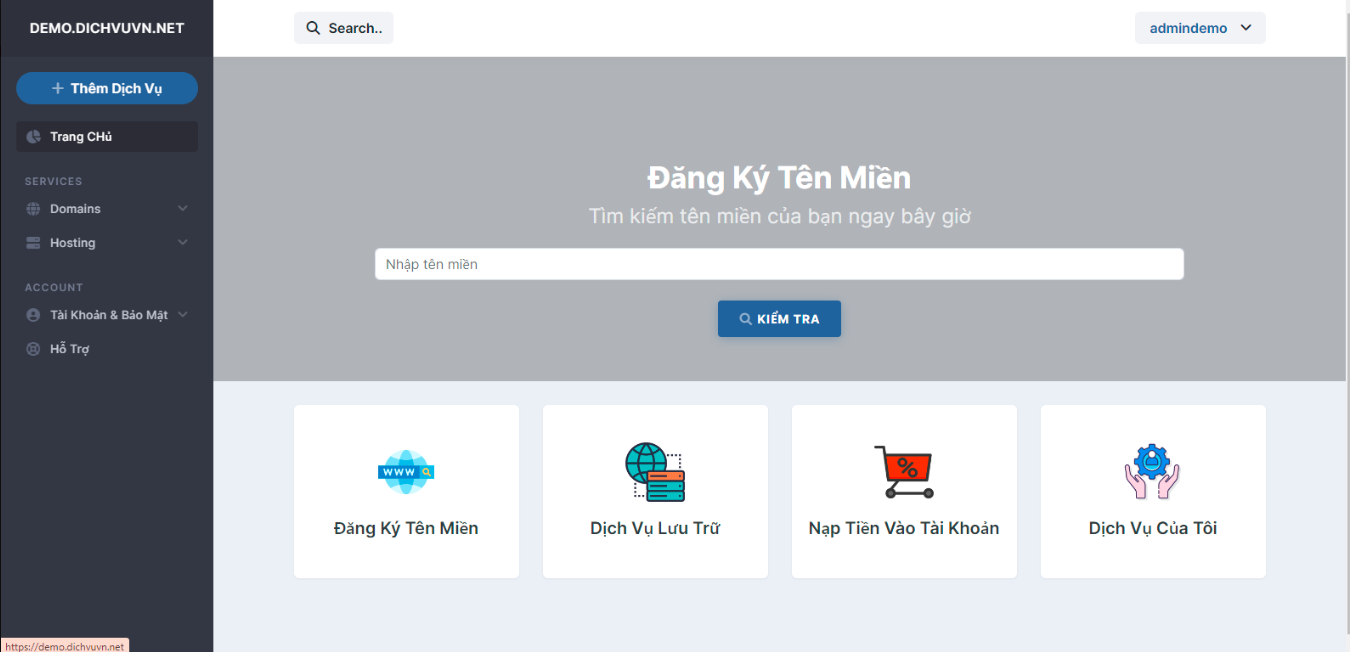 Share mã nguồn bán tên miền, hosting auto