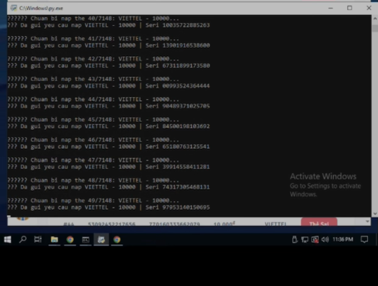 Tool Spam Nạp Card website Vip
