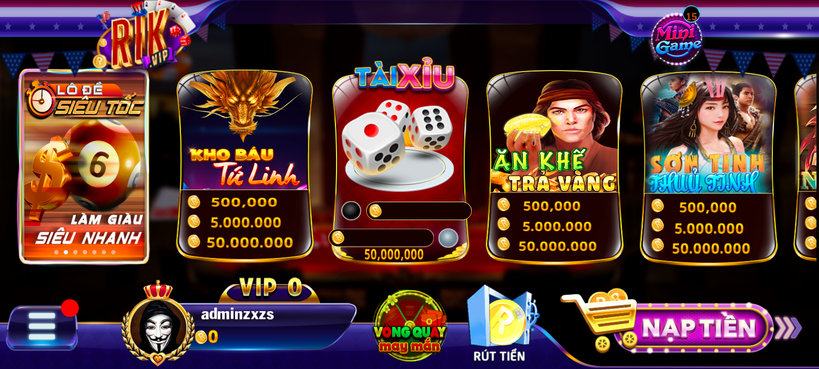 Share mã nguồn game tài xỉu rikvip đã fix lỗi