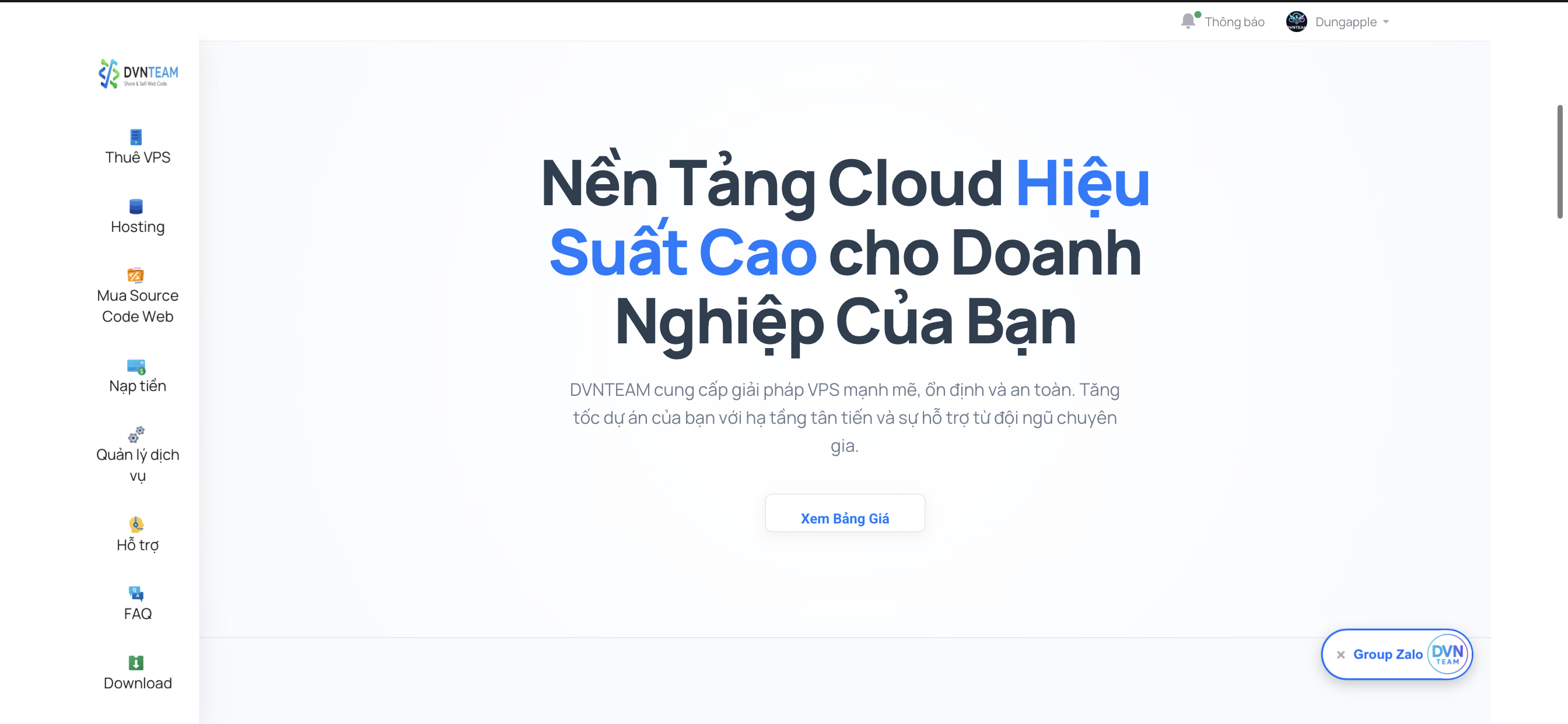 Code gióng Cloud.Shopcode.Top Bán hosting auto qua reseller Bán vps đơn tay Nạp tiền Auto